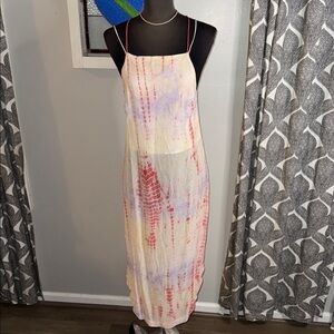 Free People Remember When Maxi Top Tunic Dress Tie Dye
